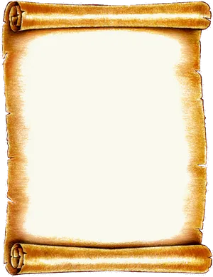 Ancient Scroll Blank Template PNG Image