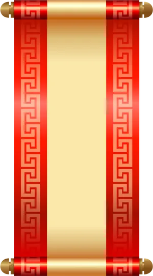 Ancient Scroll Design PNG Image