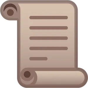 Ancient Scroll Icon PNG Image