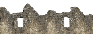 Ancient Stone Wall Remnants PNG