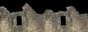 Ancient Stone Wall Ruins PNG