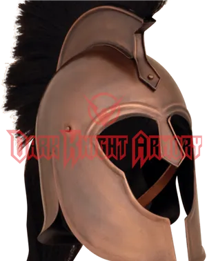Ancient Warrior Helmetwith Plume PNG Image