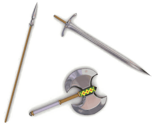 Medieval Spear Png Pic - Swords Spears And Axes, Transparent Png PNG