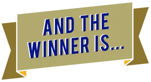 And The Winner Is Banner PNG Image