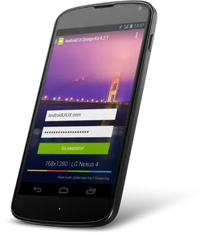 Android Nexus4 U I Design Preview PNG Image