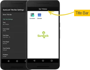 Android Title Bar Customization Demo PNG Image