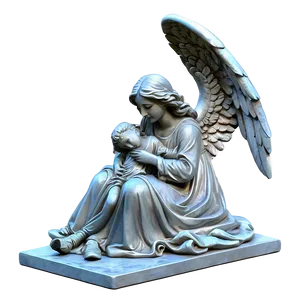 Angel And Child Sculpture Png 06202024 PNG Image