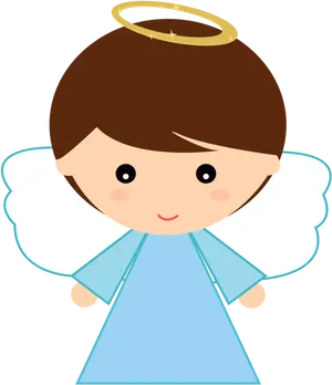 Angel Cartoon Graphicfor Baptism Event PNG Image