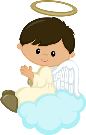 Angel Childon Cloud Illustration PNG Image