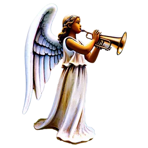 Angel With Trumpet Statue Png 47 PNG Image