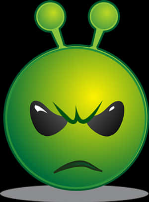 Angry Alien Emoji PNG image with transparent background