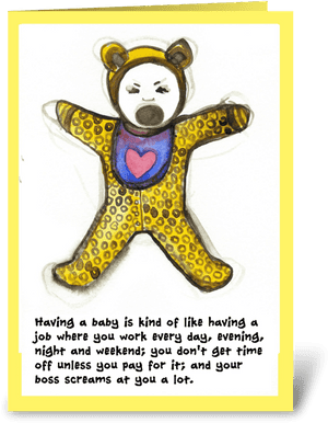 Paternity Leave Workload Greeting Card - Farewell To Maternity Leave, HD Png Download PNG with transparent background