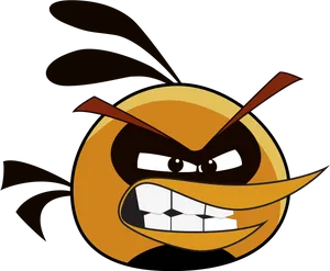 Angry Bird Character Art PNG Image