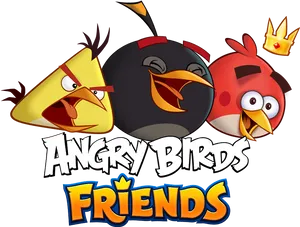 Angry Birds Friends Game Logo PNG Image