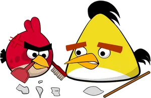 Angry Birds Redand Chuck PNG Image