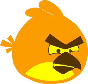 Angry Birds Yellow Bird Character PNG Image