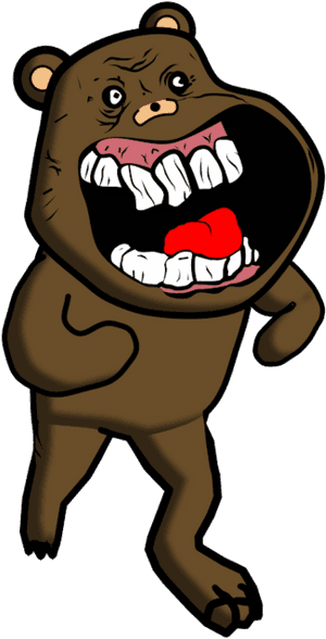 Bear Cartoon Mammal Dog Like Mammal Vertebrate Cat - Pedo Bear Forever Alone, HD Png Download PNG with transparent background
