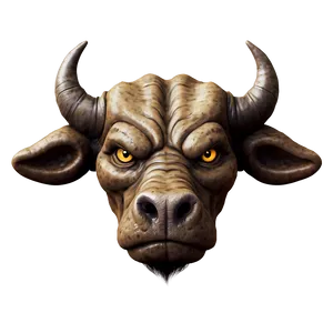 Angry Bull Head Design Png Ifs81 PNG Image