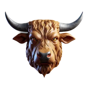 Angry Bull Head Design Png Oas PNG Image