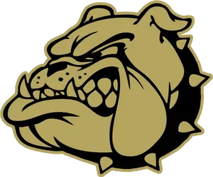 Angry Bulldog Graphic PNG Image