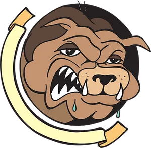 Angry Bulldog Logo PNG Image