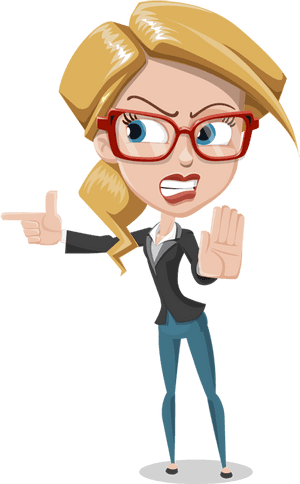 Angry People Clip Art - Angry Lady Clipart Png, Transparent Png PNG with transparent background