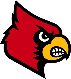 Angry Cardinal Mascot Graphic PNG Image