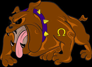 Angry Cartoon Bulldog PNG image with transparent background