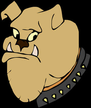 Angry Cartoon Bulldog Graphic PNG image with transparent background