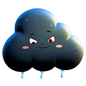 Angry Cartoon Cloud PNG 87 PNG