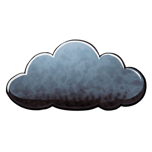 Angry Cartoon Cloud PNG awi80 PNG