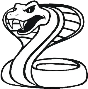 Angry Cobra Cartoon Graphic PNG Image