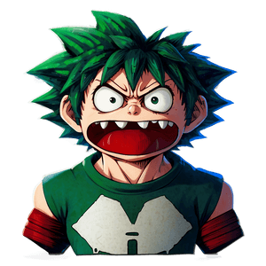 Angry Deku Face PNG 05062024 PNG image with transparent background