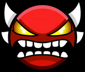 Angry Devil Emoji Illustration PNG image with transparent background