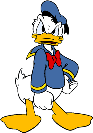 Donald Clip Art Disney Galore Peeved - Donald Duck Angry Face, HD Png Download PNG image with transparent background