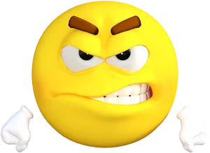 Angry Emoji Expression PNG Image