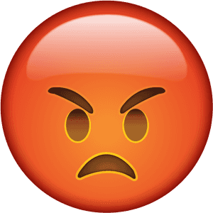 Emoji Angry - Angry Emoji, HD Png Download PNG