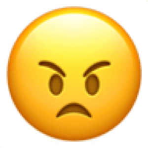#iphoneemoji #emoji #iphone #mad #freetoedit - Transparent Angry Kiss Emoji, HD Png Download PNG