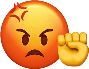 #angryemoji #angry #emoji #emojiiphone - Smiley, HD Png Download PNG