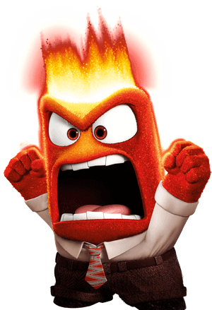 Anger Disney Wiki Cartoon And Pixar Inside, HD Png Download PNG image with transparent background