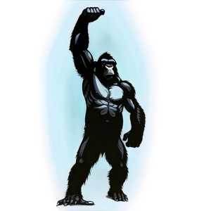 Angry Gorilla Silhouette Png 06252024 PNG Image