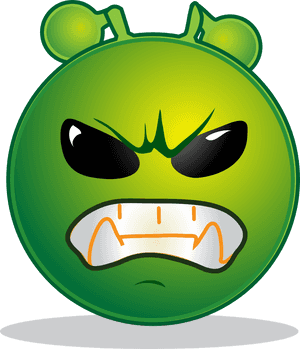 Alien, Smiley, Emoji, Emoticon, Emotions, Cartoon - Hate Clipart, HD Png Download PNG
