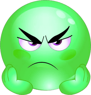 #mq #green #angry #emoji #emojis, HD Png Download PNG