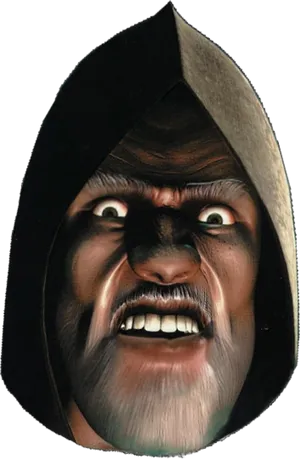 Angry Hooded Meme Face.jpg PNG Image