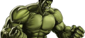 Angry Hulk Illustration PNG Image