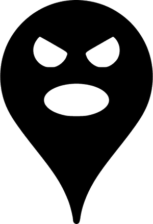 Scream - Transparent Background Location Pin Png White, Png Download PNG