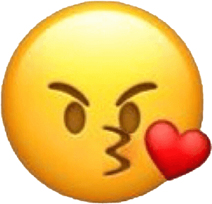 Emoji Heart Kiss Kissemoji Angry Mad Love Heartemoji - Angry Kiss Emoji Png, Transparent Png PNG