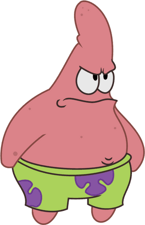 I Am Angry So I Made An Angry Patrick - Angry Patrick Png, Transparent Png PNG image with transparent background