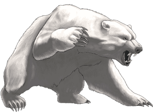 Polar Bear Png Image Background - Angry Polar Bear Cartoon, Transparent Png PNG with transparent background