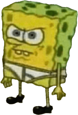 Angry Spongebob, HD Png Download PNG